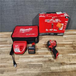HOUSTON LOCATION - AS-IS Milwaukee FUEL 12V Li-Ion Brushless Cordless Stubby 3/8 in. Impact Wrench Kit