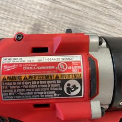 AS-IS Milwaukee 18V Lithium-Ion Brushless Cordless 1/2 in. Compact Drill/Driver (Tool-Only)