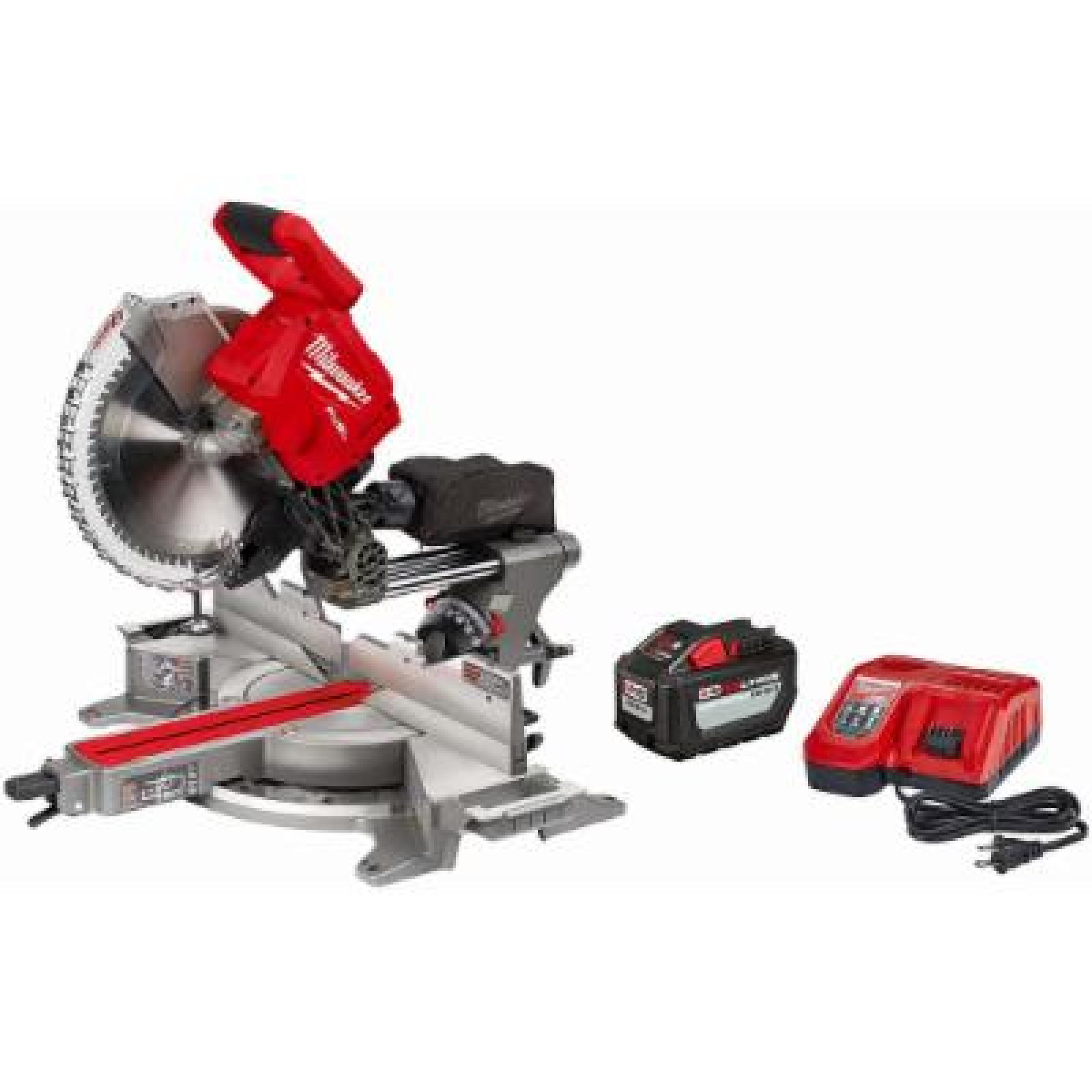 NEW- Milwaukee M18 Fuel 12 in. Cordless Brushless Dual-Bevel Compound Miter Saw Kit (Battery & Charger)