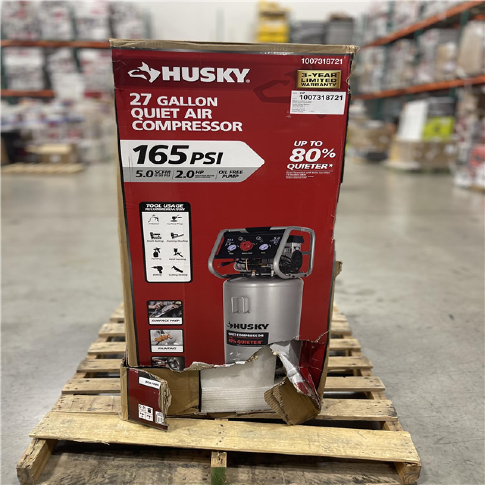 DALLAS LOCATION - HUSKY 27 GALLON AIR COMPRESSOR
