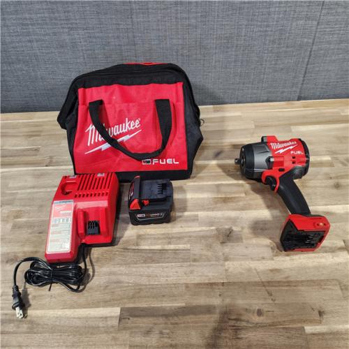 HOUSTON LOCATION - AS-IS Milwaukee M18 1/2 in. Cordless Brushless High Torque Impact Wrench Kit (Battery & Charger)