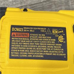 AS-IS DEWALT ATOMIC 20V MAX Lithium Ion Cordless 23 Gauge Pin Nailer Kit