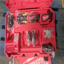 CALIFORNIA AS-IS MILWAUKEE M18 SHORT THROW PRESS TOOL W/ Viega pureflow 3 Jaws