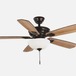 DALLAS LOCATION- Hampton Bay 37849 Wellston II 44 in. LED Matte Black Ceiling Fan with Light Kit (48 UNITS)