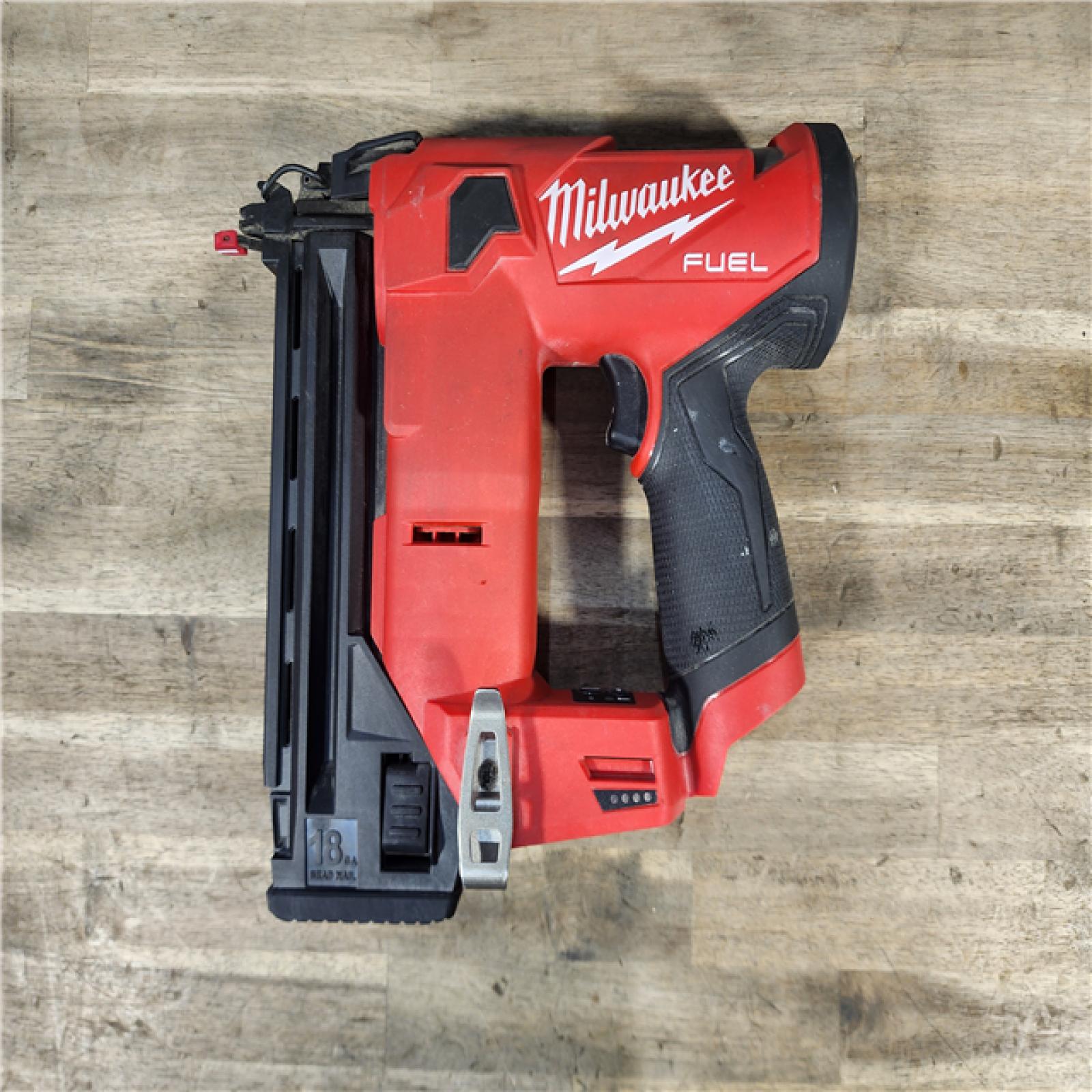 HOUSTON LOCATION - AS-IS M12 FUEL 12-Volt Lithium-Ion Brushless Cordless 18-Guage Compact Brad Nailer (Tool Only)