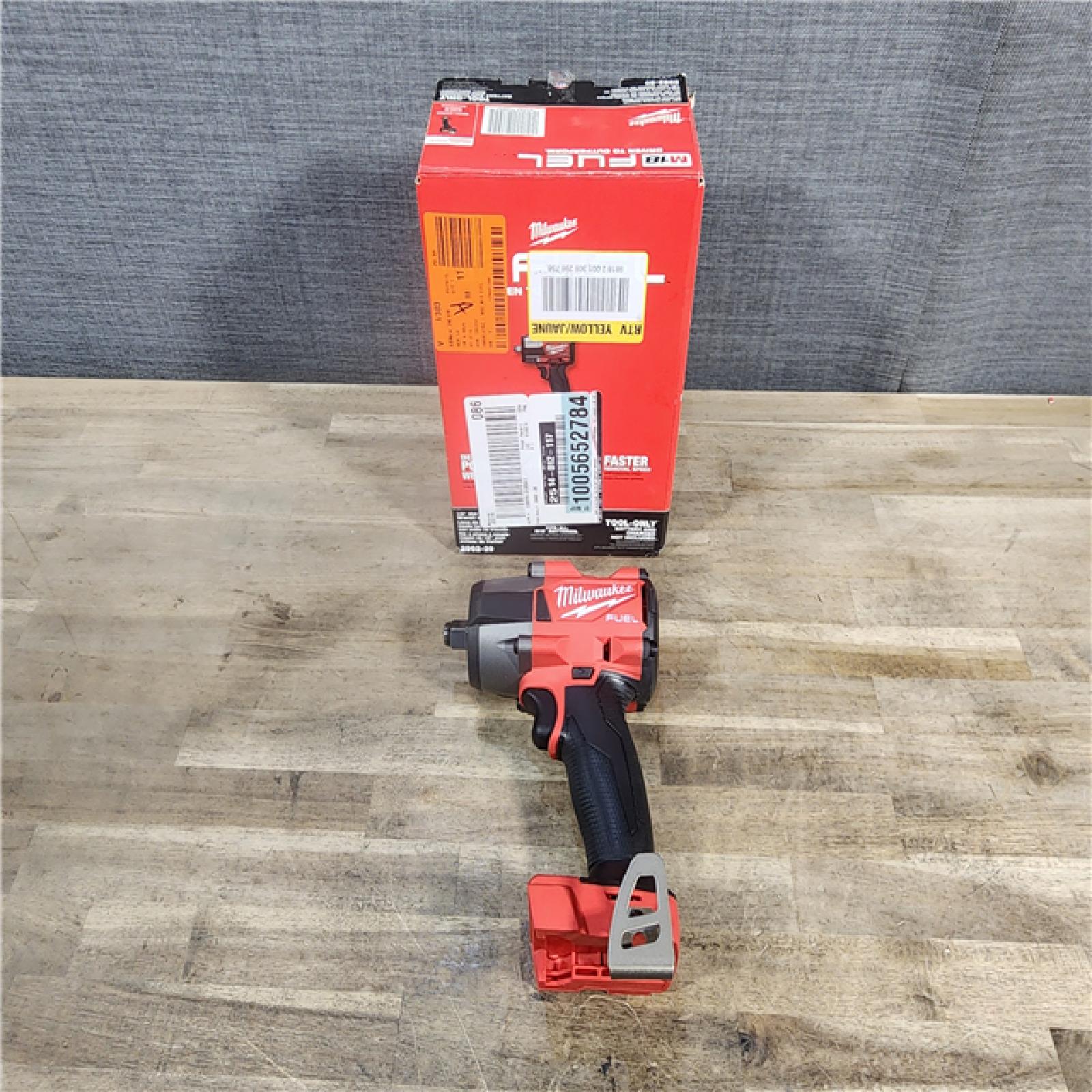 HOUSTON LOCATION - AS-IS Milwaukee M18 18V Fuel 1/2  Mid-Torque Impact Wrench Cordless Lithium-Ion Brushless with Friction Ring 2962-20