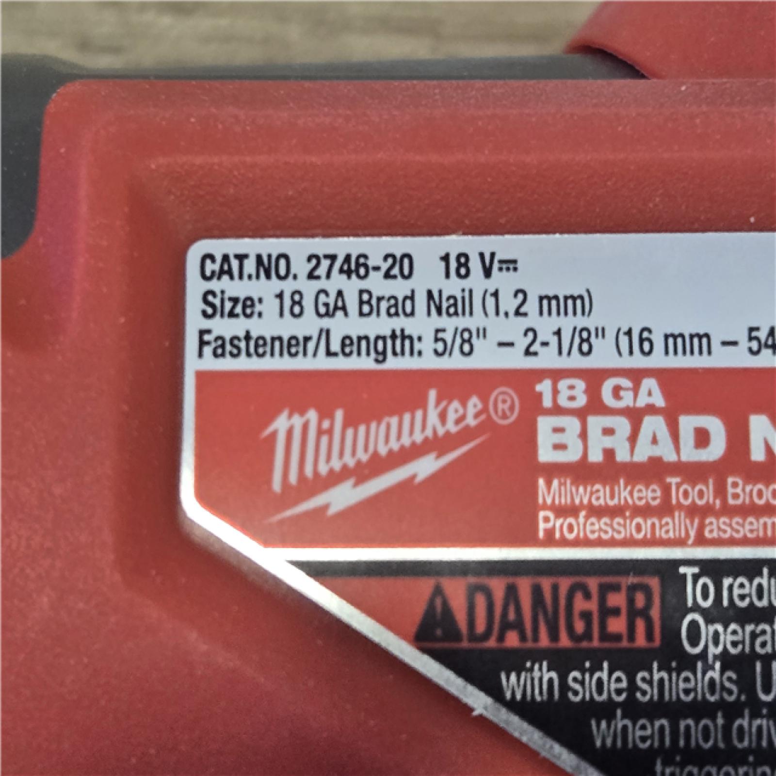 AS-IS Milwaukee FUEL 18V Cordless Gen II 18-Gauge Brad Nailer (Tool-Only)