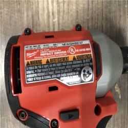 AS-IS Milwaukee 18V Lithium-Ion Compact Brushless Cordless 1/4 in. Impact Driver (Tool-Only)