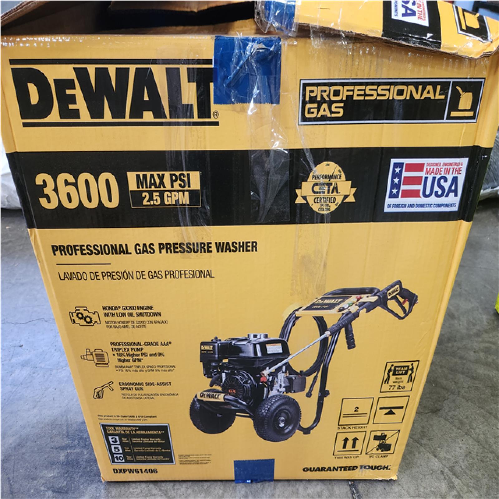 Phoenix NEW DEWALT 3600 PSI 2.5 GPM Cold Water Gas Professional Pressure Washer with HONDA GX200 Engine