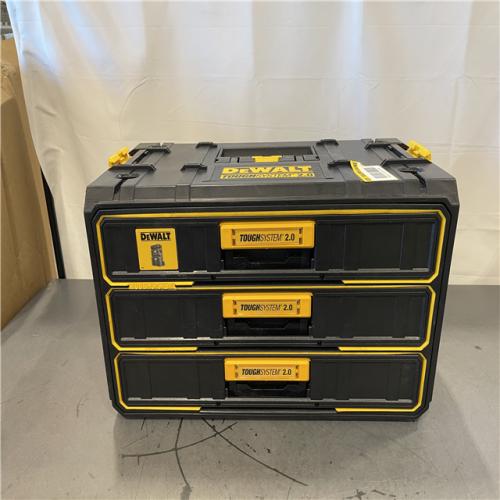 AS-IS - Dewalt Toughsystem 2.0, 12.3 in. W Tool Box 3-Drawer