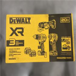 NEW! - DEWALT 20V MAX Lithium-Ion Cordless 3-Tool Combo Kit