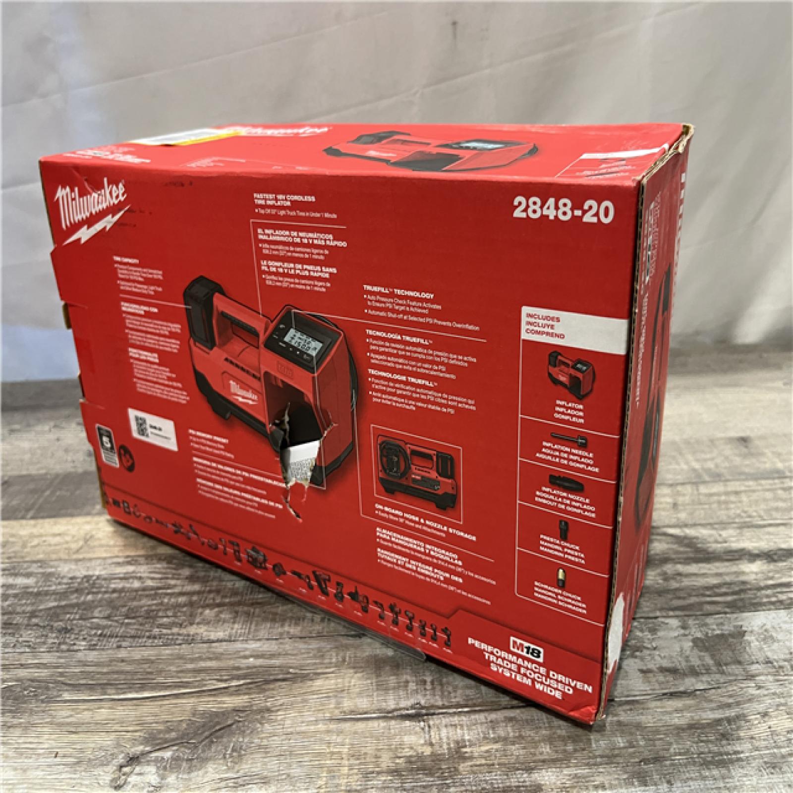 NEW - Milwaukee 18-Volt Lithium-Ion Cordless Portable Inflator (Tool-Only)