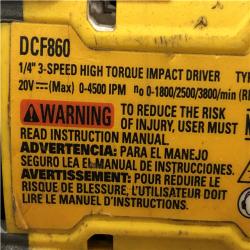 AS-IS DEWALT 20V MAX XR Cordless Impact Driver (Tool Only)