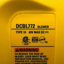 AS-IS DEWALT FLEXVOLT 60V MAX 125 MPH 600 CFM Brushless Cordless Battery Powered Blower (Tool Only)