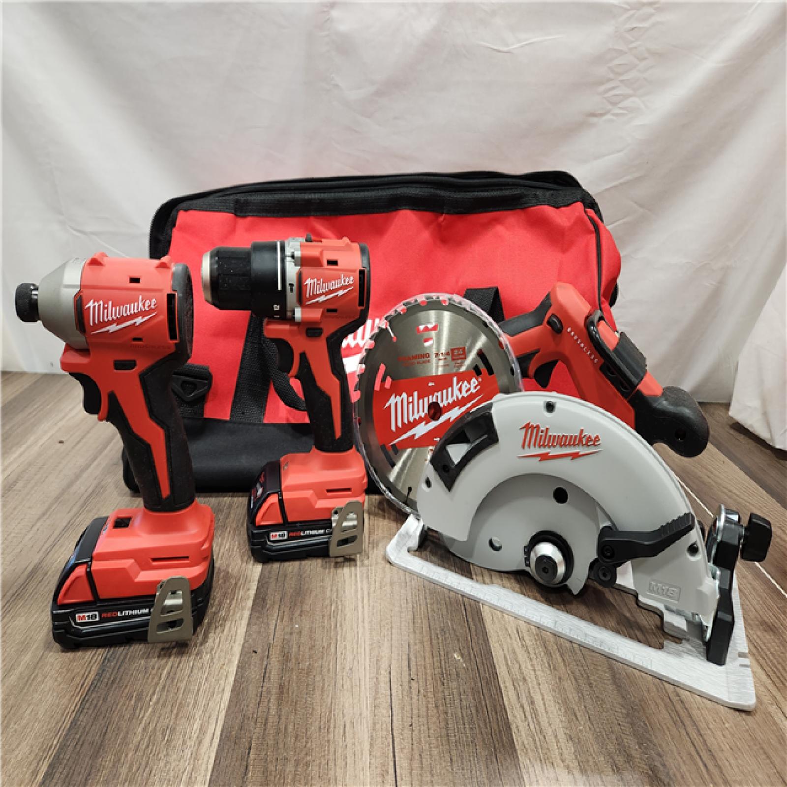AS-IS- Milwaukee M18 4-Tool Combo Kit