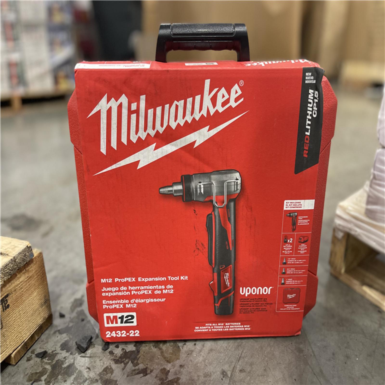 DALLAS LOCATION- MILWAUKEE M12 12-Volt Lithium-Ion Cordless ProPEX Expansion Tool Kit