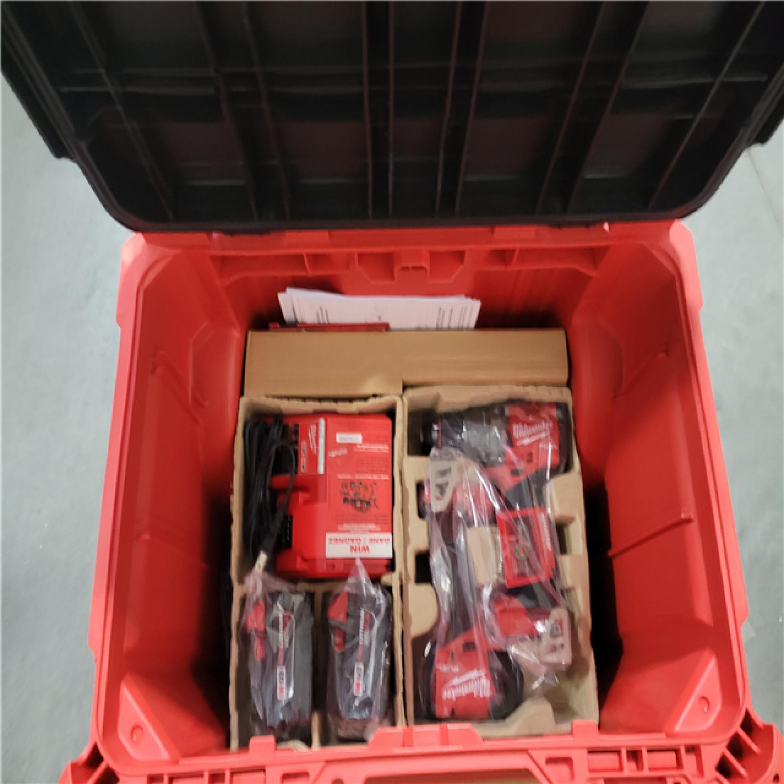 CALIFORNIA NEW MILWAUKEE M18 FUEL 4-TOOL PACKOUT SET (BATTERIES & CHARGER INCLUDED)