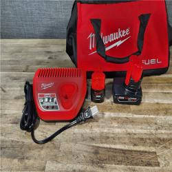 HOUSTON LOCATION - AS-IS Milwaukee FUEL 12-Volt Lithium-Ion Brushless Cordless Hammer Drill and Impact Driver Combo Kit