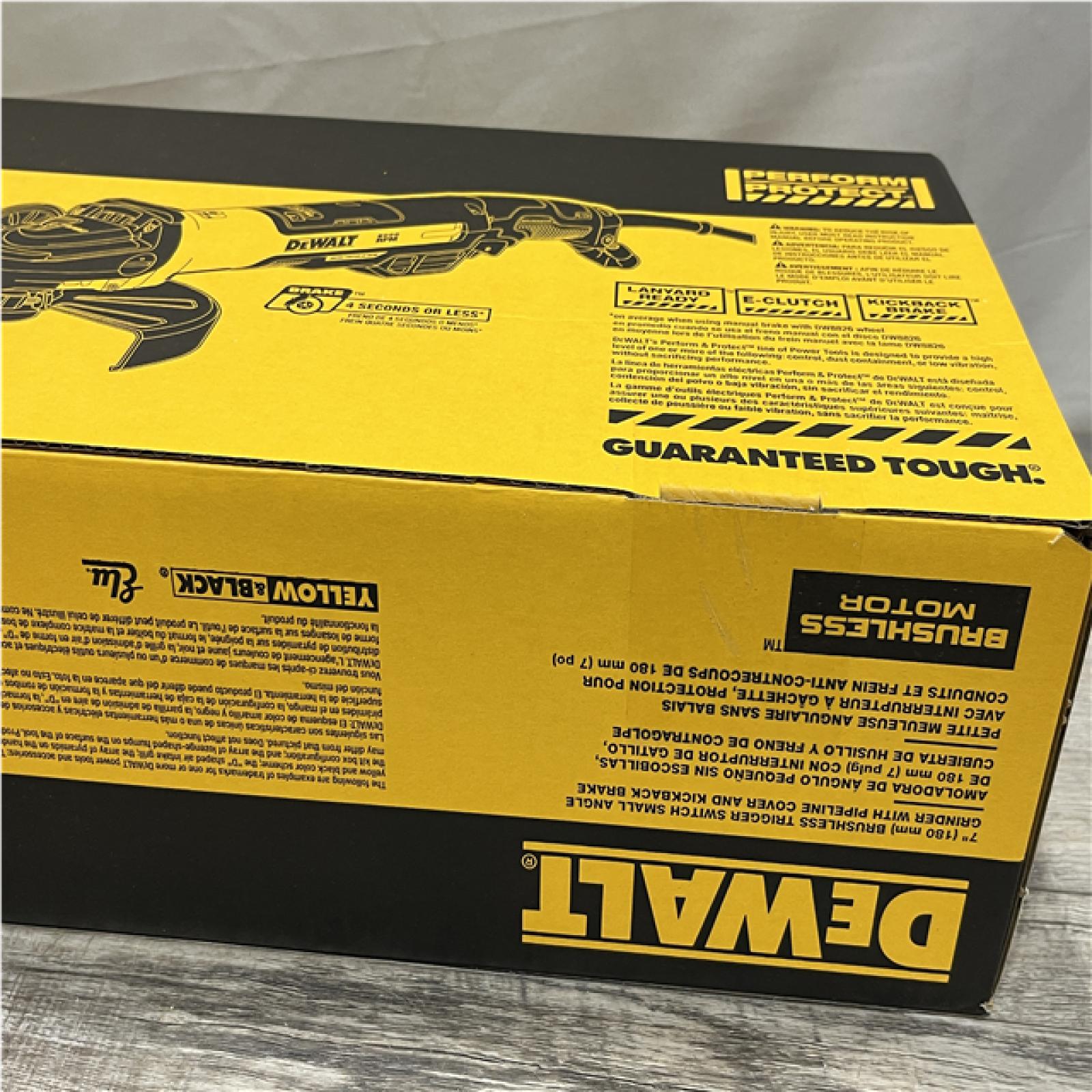 NEW - DEWALT 7 in. Brushless Trigger Switch Small Angle Grinder