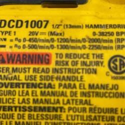 AS-IS DEWALT 20V XR Lithium-Ion Cordless Hammer Drill Kit