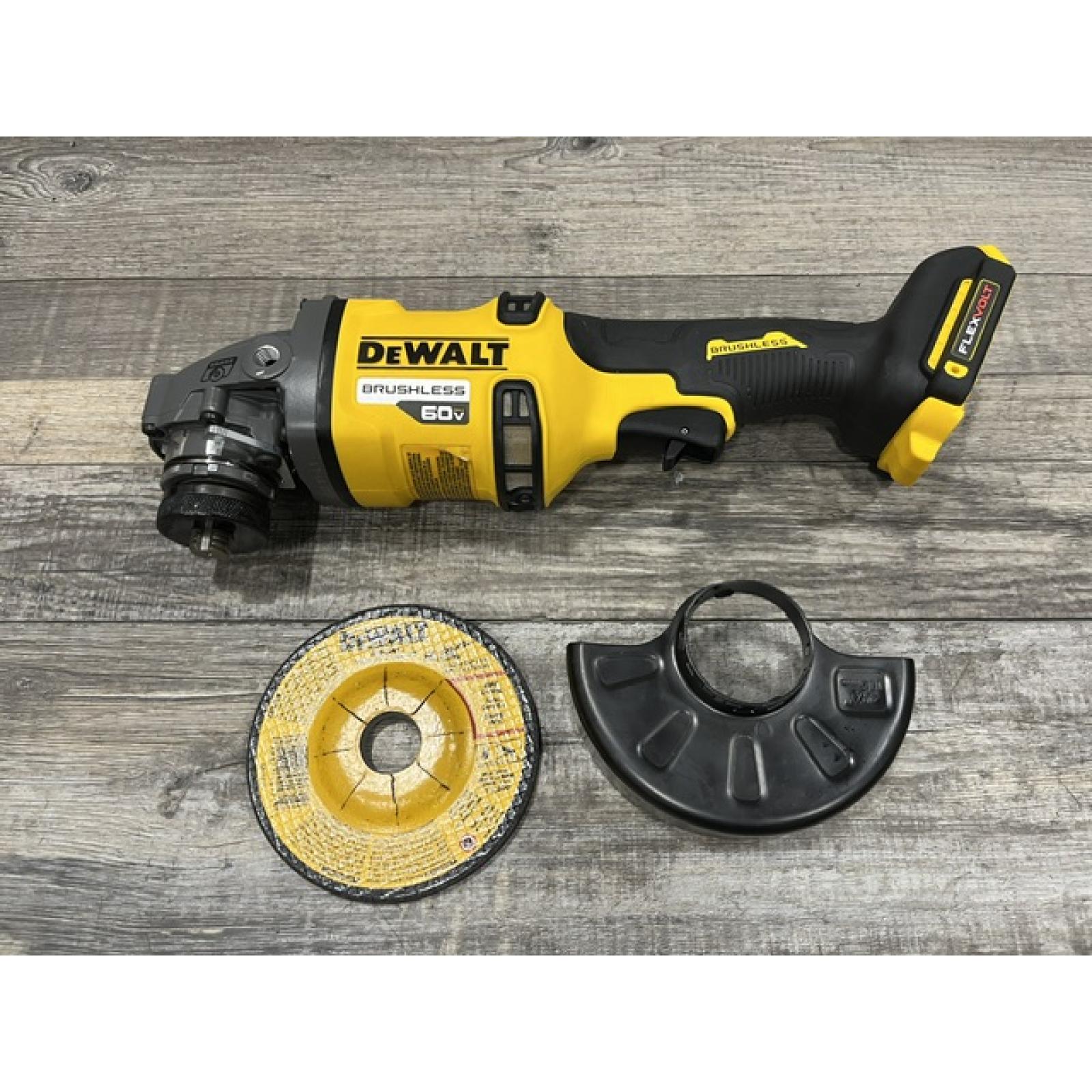 AS-IS DEWALT FLEXVOLT 60V MAX Cordless Brushless 4.5 in. to 6 in. Small Angle Grinder with Kickback Brake (Tool Only)
