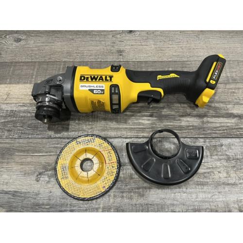 AS-IS DEWALT FLEXVOLT 60V MAX Cordless Brushless 4.5 in. to 6 in. Small Angle Grinder with Kickback Brake (Tool Only)