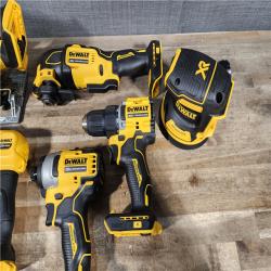 HOUSTON LOCATION - AS-IS DEWALT 20V Lithium-Ion Cordless 6-Tool Combo Kit with (2) Batteries and Charger