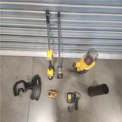 AS-IS- FLEXVOLT 60V MAX Cordless Battery Powered String Trimmer & Blower Combo Kit with (1) FLEXVOLT 3 Ah Battery & Charger