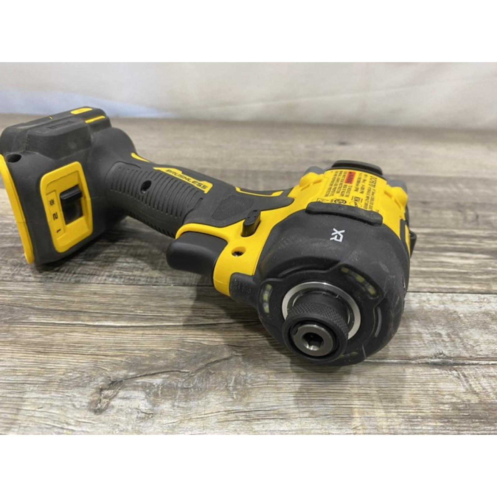 AS-IS DEWALT 20V XR Brushless Cordless 1/4 in. Quiet Hydraulic Impact Driver (Tool-Only)