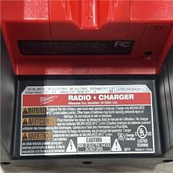 AS-IS Milwaukee 12-Volt Lithium-Ion Cordless Bluetooth/AM/FM Jobsite Radio with Charger