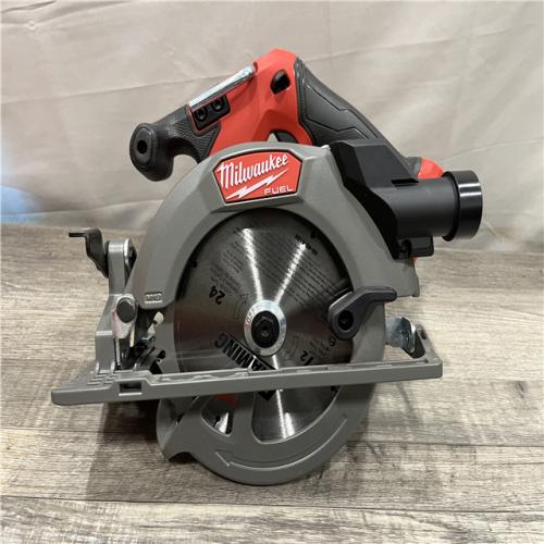 AS-IS Milwaukee FUEL 18V Lithium-Ion Brushless Cordless 6-1/2 in. Circular Saw (Tool-Only)