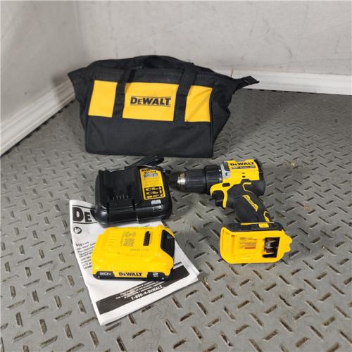 Houston Location - AS-IS DEWALT DCD794B ATOMIC 20V MAX Lithium-Ion Compact Series Brushless Cordless 1/2 Drill/Driver  w/ 2AH Battery & Charger - Appears IN LIKE NEW Condition