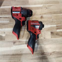 HOUSTON LOCATION - AS-IS (APPEARS LIKE NEW) Milwaukee FUEL 12-Volt Lithium-Ion Brushless Cordless Hammer Drill and Impact Driver Combo Kit