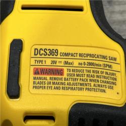 AS-IS DEWALT Atomic 20-Volt Maximum Cordless Brushless Compact Reciprocating Saw Kit