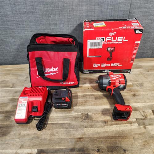 HOUSTON LOCATION - AS-IS (APPEARS LIKE NEW) Milwaukee M18 1/2 in. Cordless Brushless High Torque Impact Wrench Kit (Battery & Charger)