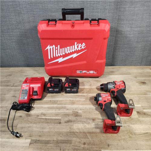 HOUSTON LOCATION - AS-IS MILWAUKEE FUEL 18V Lithium-Ion Brushless Cordless Hammer Drill and Impact Driver Combo Kit (2-Tool) with 2 Batteries