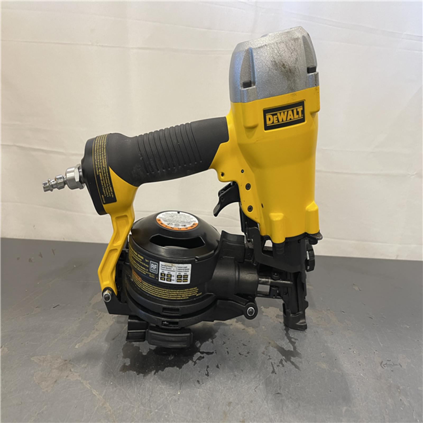 AS-IS - DeWalt 1-3/4 in. 15 Degree Pneumatic Coil Roofing Nailer