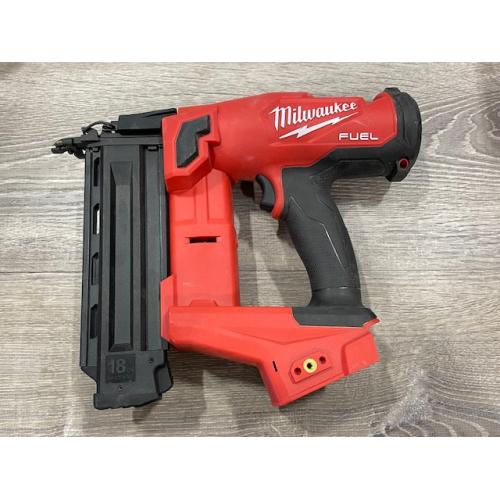 AS-IS Milwaukee FUEL 18-Volt Lithium-Ion Brushless Cordless Gen II 18-Gauge Brad Nailer (Tool-Only)