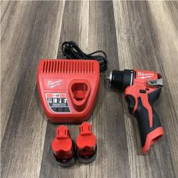 AS-IS Milwaukee 12-Volt Lithium-Ion Brushless Cordless Subcompact Brushless Drill Driver Kit