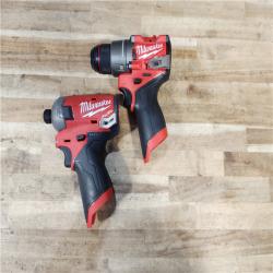 HOUSTON LOCATION - AS-IS MILWAUKEE 2 TOOL COMBO KIT W/ (2) BATTERY & CHARGER