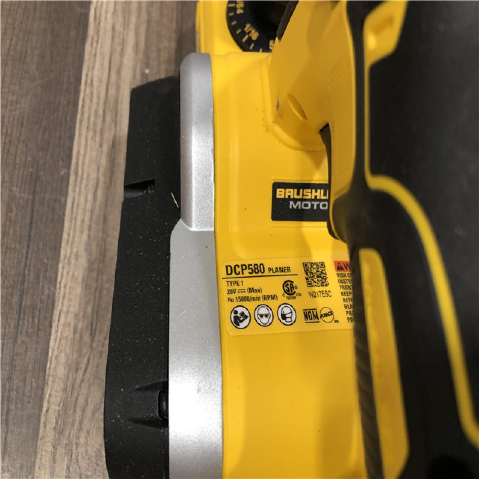 AS-IS DEWALT 20V MAX XR Cordless Brushless 3-1/4 in. Planer (Tool Only)