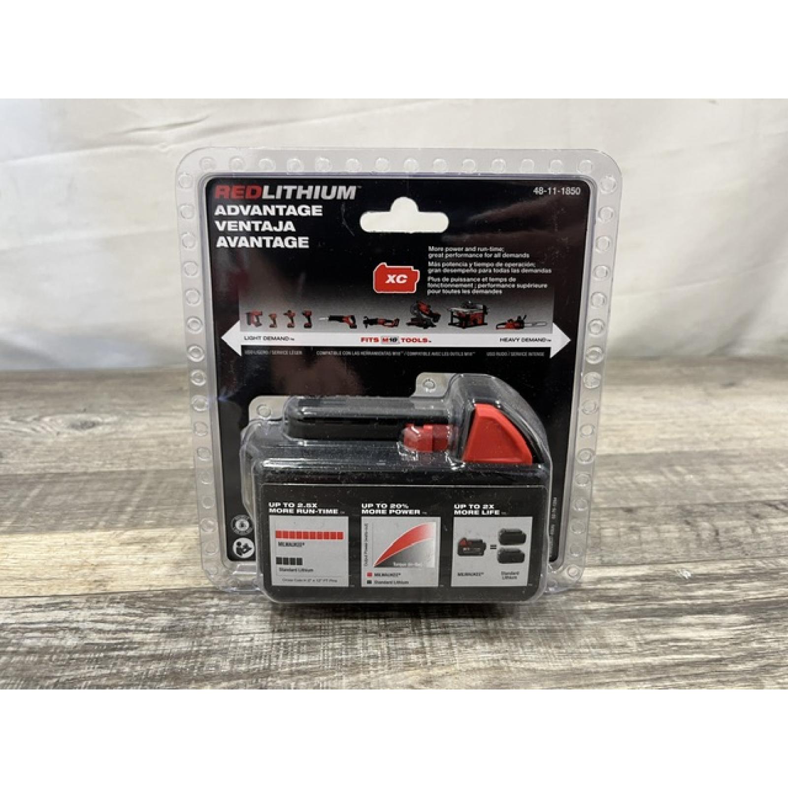 NEW - Milwaukee 18-Volt 5.0 Ah Lithium-Ion XC Extended Capacity Battery Pack