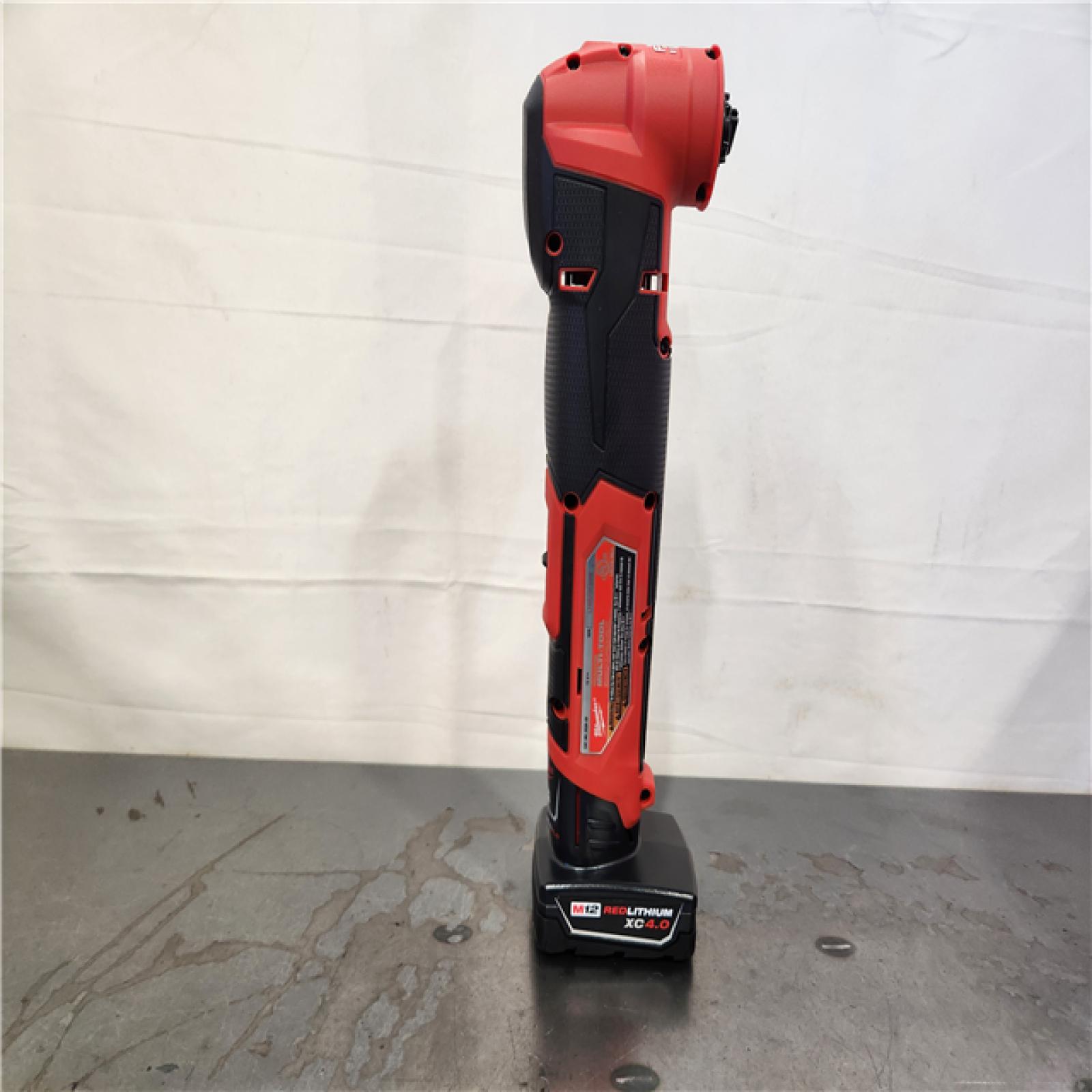 AS-IS- Milwaukee M12 FUEL 12V Lithium-Ion Cordless Oscillating Multi-Tool Kit with 4.0 Ah Battery