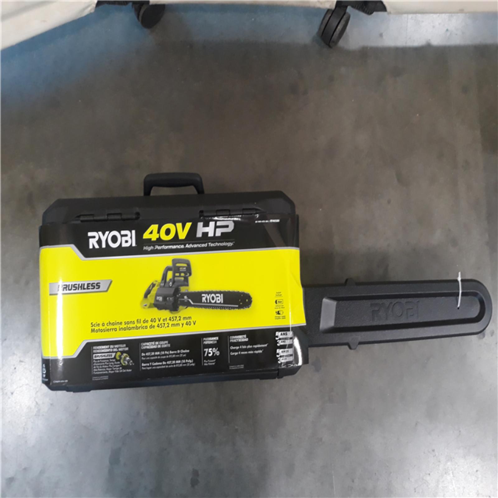 California New Ryobi 40V HP Chainsaw kit