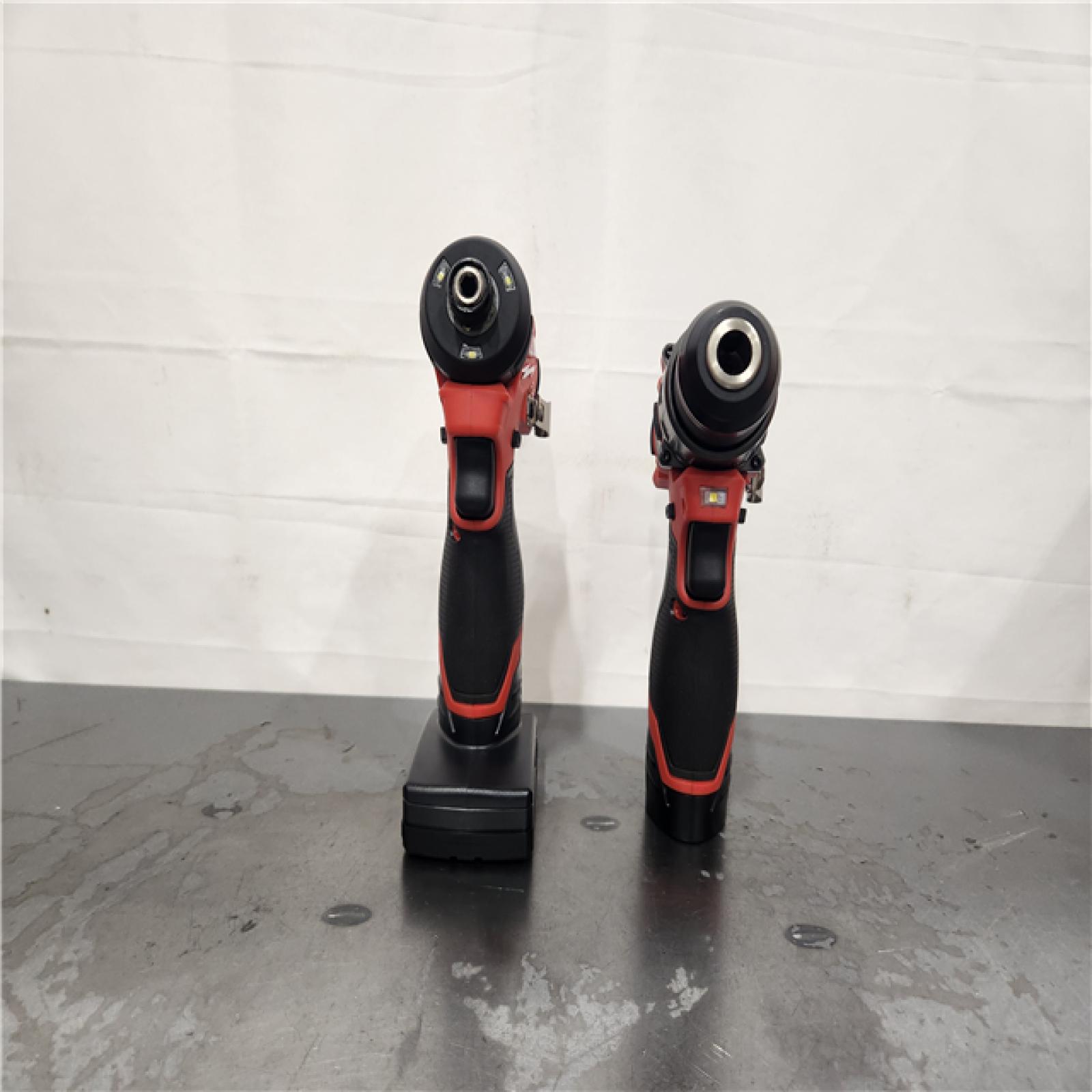 AS-IS- Milwaukee 3497-22 12V Brushless Hammer Drill and Impact Driver Combo Kit