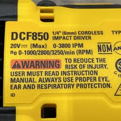 AS-IS DEWALT ATOMIC 20V MAX Lithium-Ion Cordless 1/4 in. Brushless Impact Driver Kit