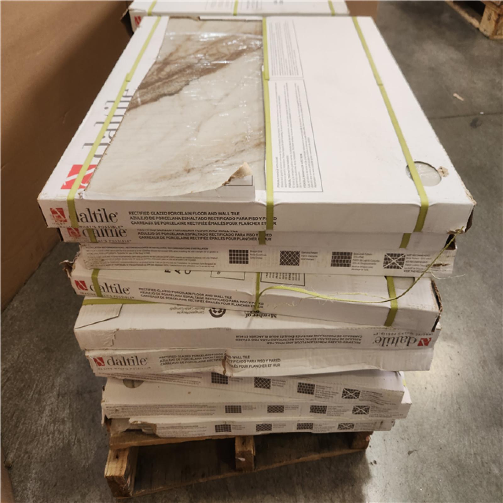 Phoenix Daltile Rivermont Oro 24 in. x 24 in. Polished Porcelain Stone Look Floor and Wall Tile (325 sq. ft./22 case)