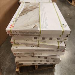 Phoenix Daltile Rivermont Oro 24 in. x 24 in. Polished Porcelain Stone Look Floor and Wall Tile (325 sq. ft./22 case)