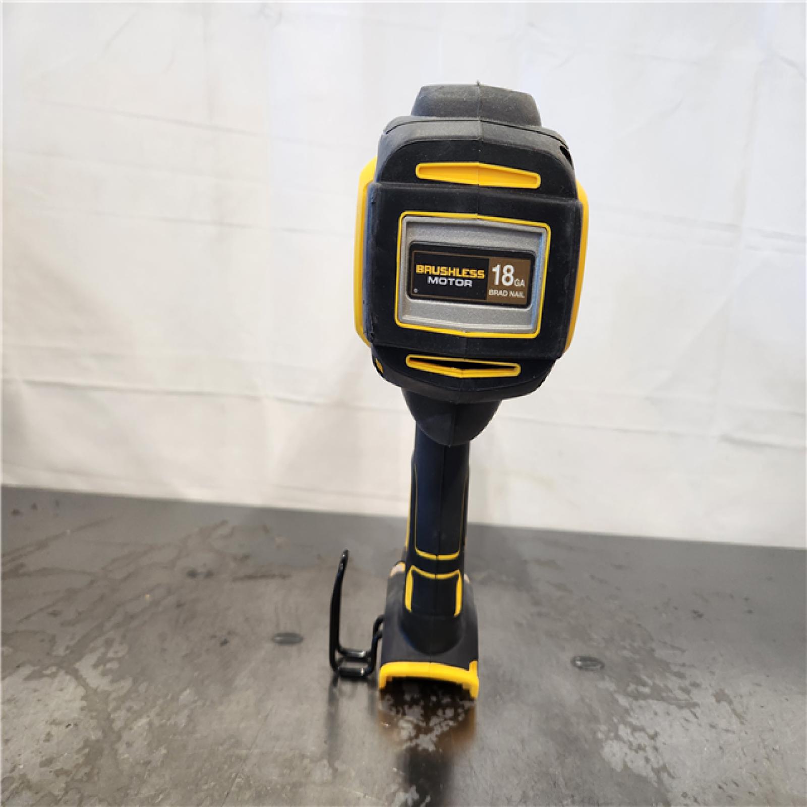 AS-IS- DEWALT 20V MAX XR Lithium-Ion Electric Cordless 18-Gauge Brad Nailer (Tool Only)