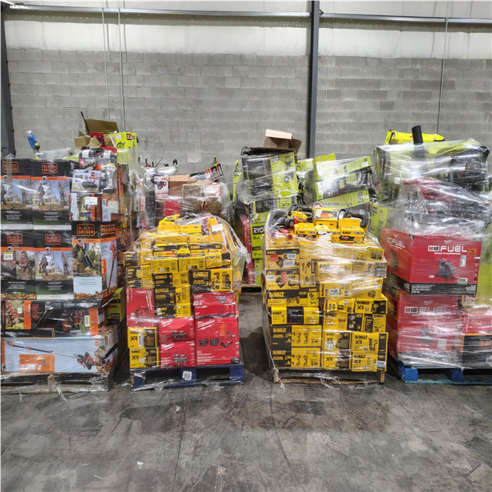 Pittston Location As-Is Power Tools Partial Truckload (13 Pallets)  2992-A
